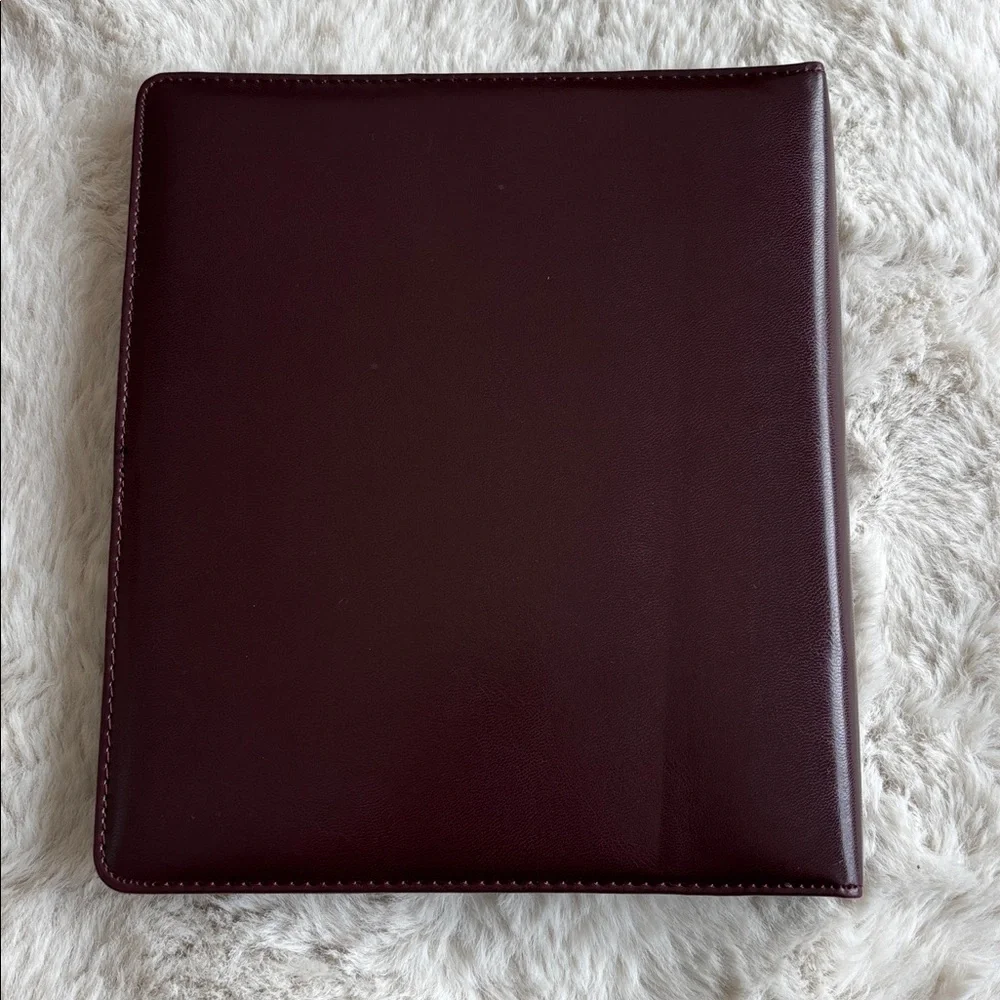 Franklin Covey Original Classic 7-Ring‎ Starter Binder Burgundy Vintage MCM